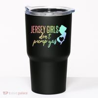 Jersey Girl Dont Pump Gas State Heart Tumbler thumb 0