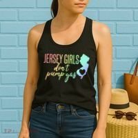 Jersey Girl Dont Pump Gas State Heart Women's Tank Top thumb 2
