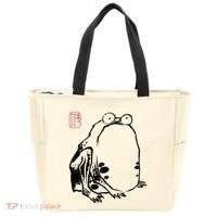 Japanese Grumpy Frog Ukiyoe Anime Japanese Tote Bag thumb 0