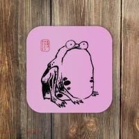Japanese Grumpy Frog Ukiyoe Anime Japanese Coaster thumb 0