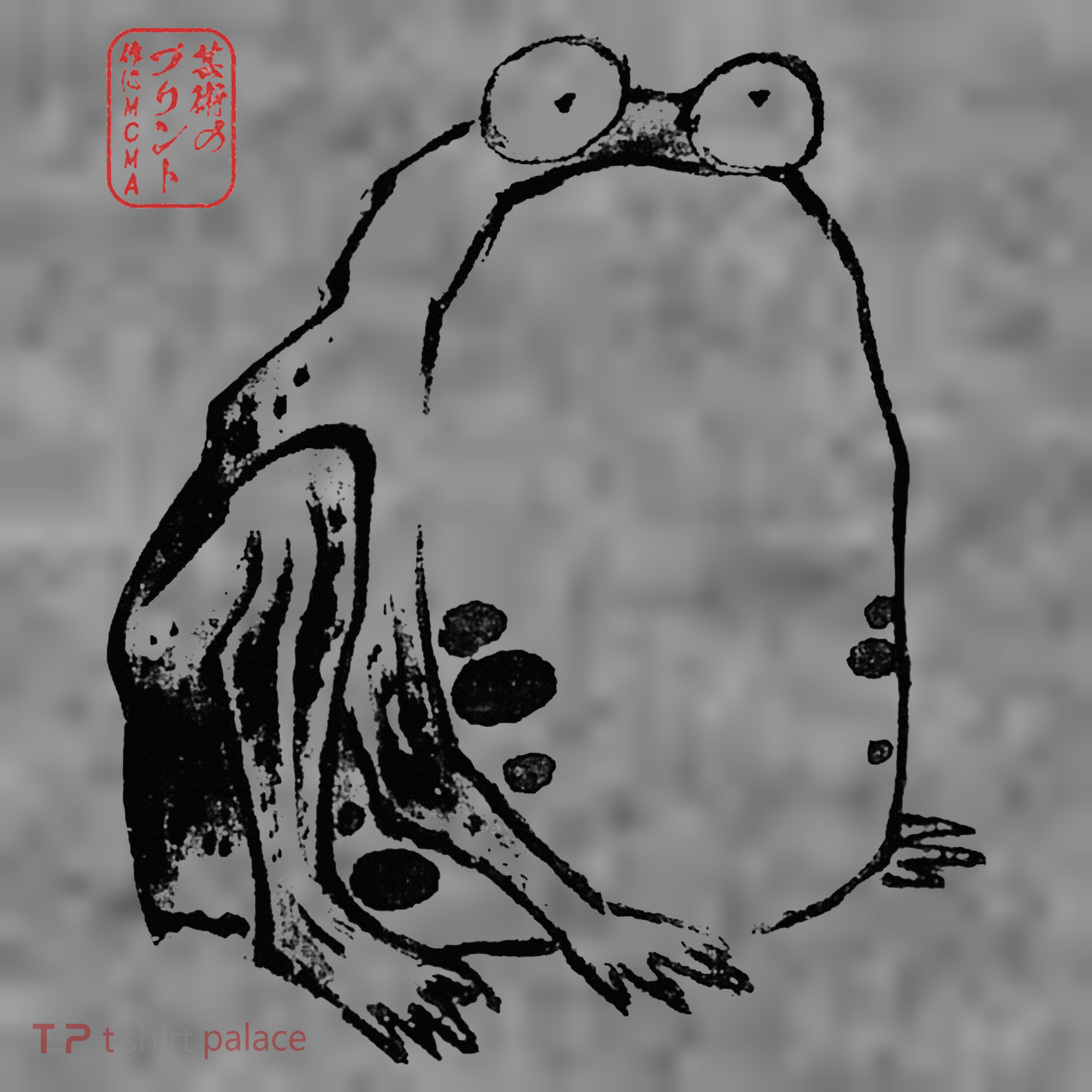 Japanese Grumpy Frog Ukiyoe Anime Japanese Toddler Hoodie