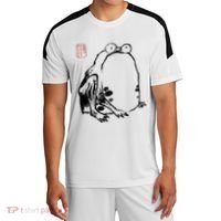 Japanese Grumpy Frog Ukiyoe Anime Japanese Sport-Tek Competitor United Soccer Jersey thumb 0