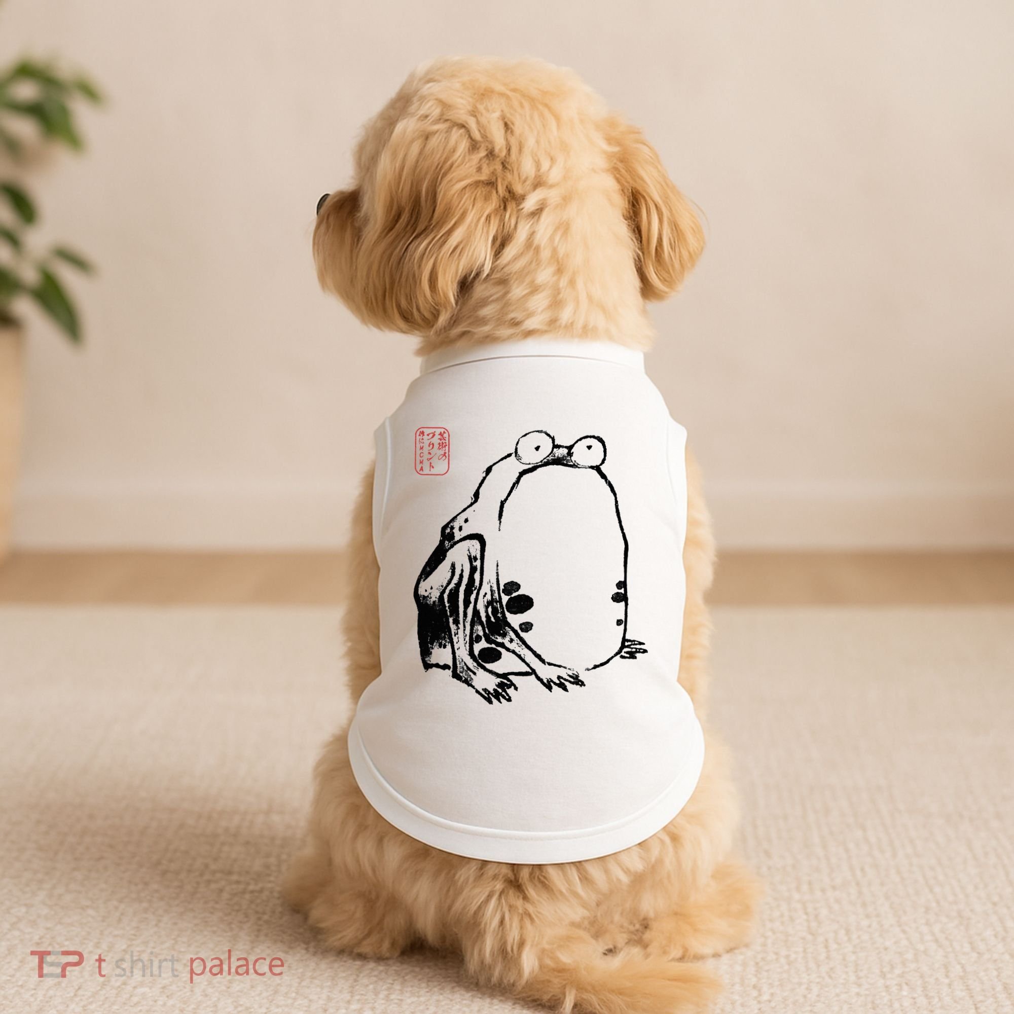 Japanese Grumpy Frog Ukiyoe Anime Japanese Doggie Tank