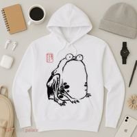 Japanese Grumpy Frog Ukiyoe Anime Japanese Hoodie thumb 3