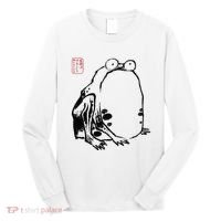 Japanese Grumpy Frog Ukiyoe Anime Japanese Long Sleeve Shirt thumb 0
