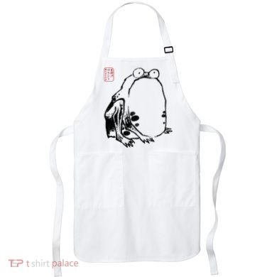 Japanese Grumpy Frog Ukiyoe Anime Japanese Apron