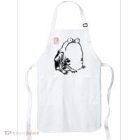 Japanese Grumpy Frog Ukiyoe Anime Japanese Apron thumb 0