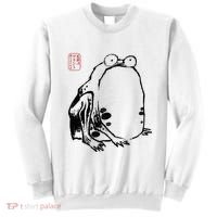 Japanese Grumpy Frog Ukiyoe Anime Japanese Sweatshirt thumb 0