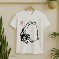 Japanese Grumpy Frog Ukiyoe Anime Japanese T-Shirt thumb 2