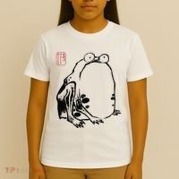 Japanese Grumpy Frog Ukiyoe Anime Japanese T-Shirt thumb 4