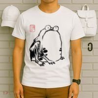 Japanese Grumpy Frog Ukiyoe Anime Japanese T-Shirt thumb 6