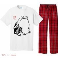 Japanese Grumpy Frog Ukiyoe Anime Japanese Pajama Set thumb 0