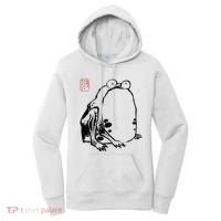 Japanese Grumpy Frog Ukiyoe Anime Japanese Women's Hoodie thumb 0