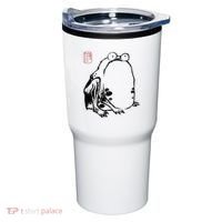 Japanese Grumpy Frog Ukiyoe Anime Japanese Tumbler thumb 0