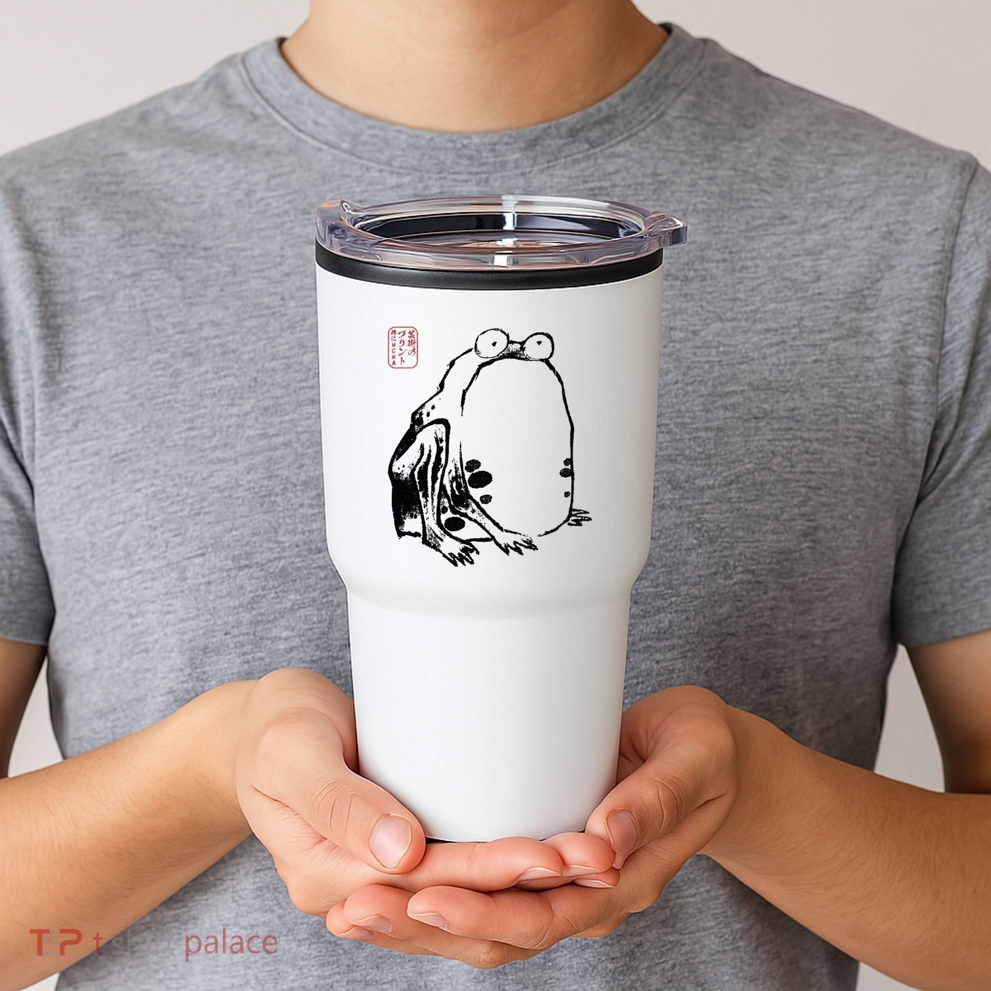 Japanese Grumpy Frog Ukiyoe Anime Japanese Tumbler