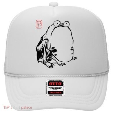 Japanese Grumpy Frog Ukiyoe Anime Japanese Hat