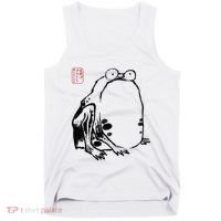 Japanese Grumpy Frog Ukiyoe Anime Japanese Tank Top thumb 0