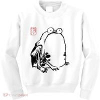 Japanese Grumpy Frog Ukiyoe Anime Japanese Kids Sweatshirt thumb 0