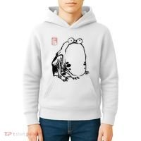 Japanese Grumpy Frog Ukiyoe Anime Japanese Kids Hoodie thumb 4