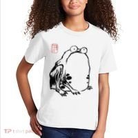 Japanese Grumpy Frog Ukiyoe Anime Japanese Kids T-Shirt thumb 2