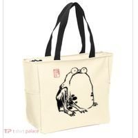 Japanese Grumpy Frog Ukiyoe Anime Japanese Tote Bag thumb 2