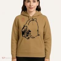 Japanese Grumpy Frog Ukiyoe Anime Japanese Hoodie thumb 5