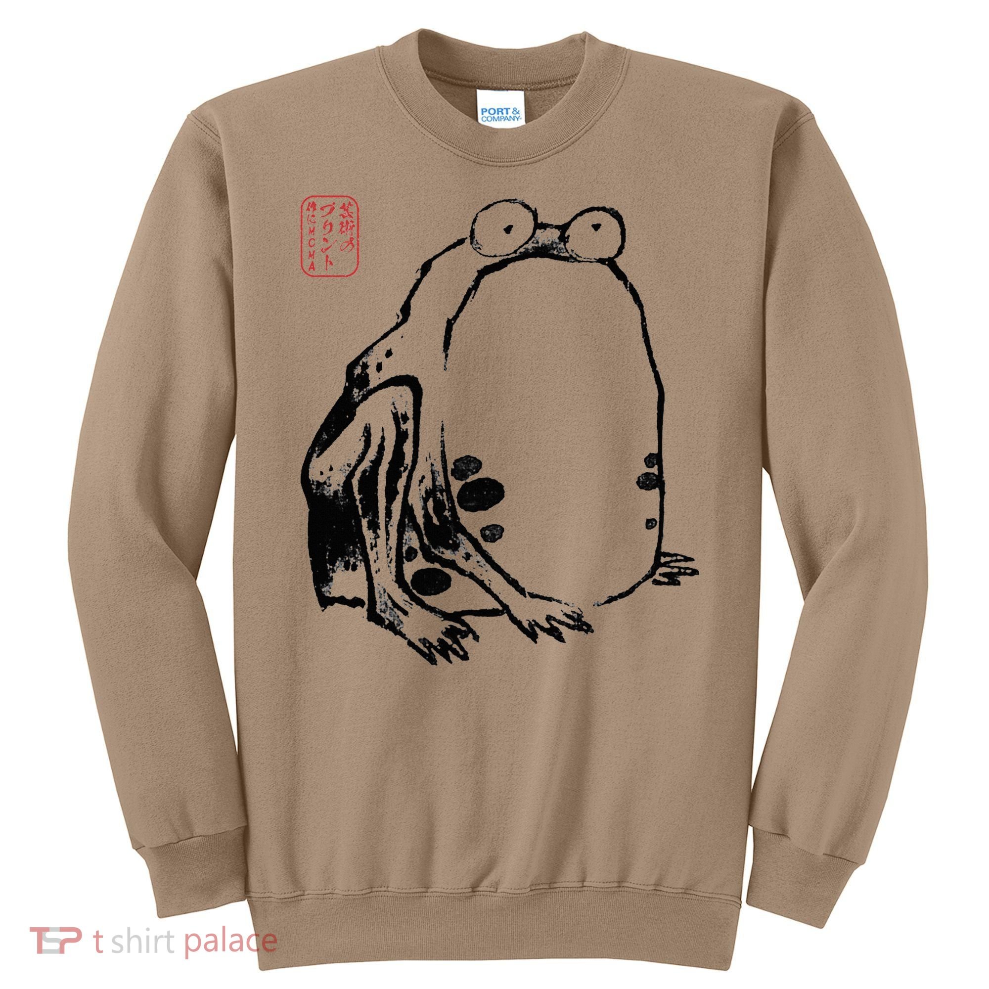 Japanese Grumpy Frog Ukiyoe Anime Japanese Sweatshirt