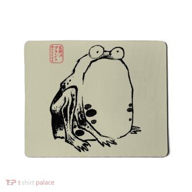 Japanese Grumpy Frog Ukiyoe Anime Japanese Mousepad