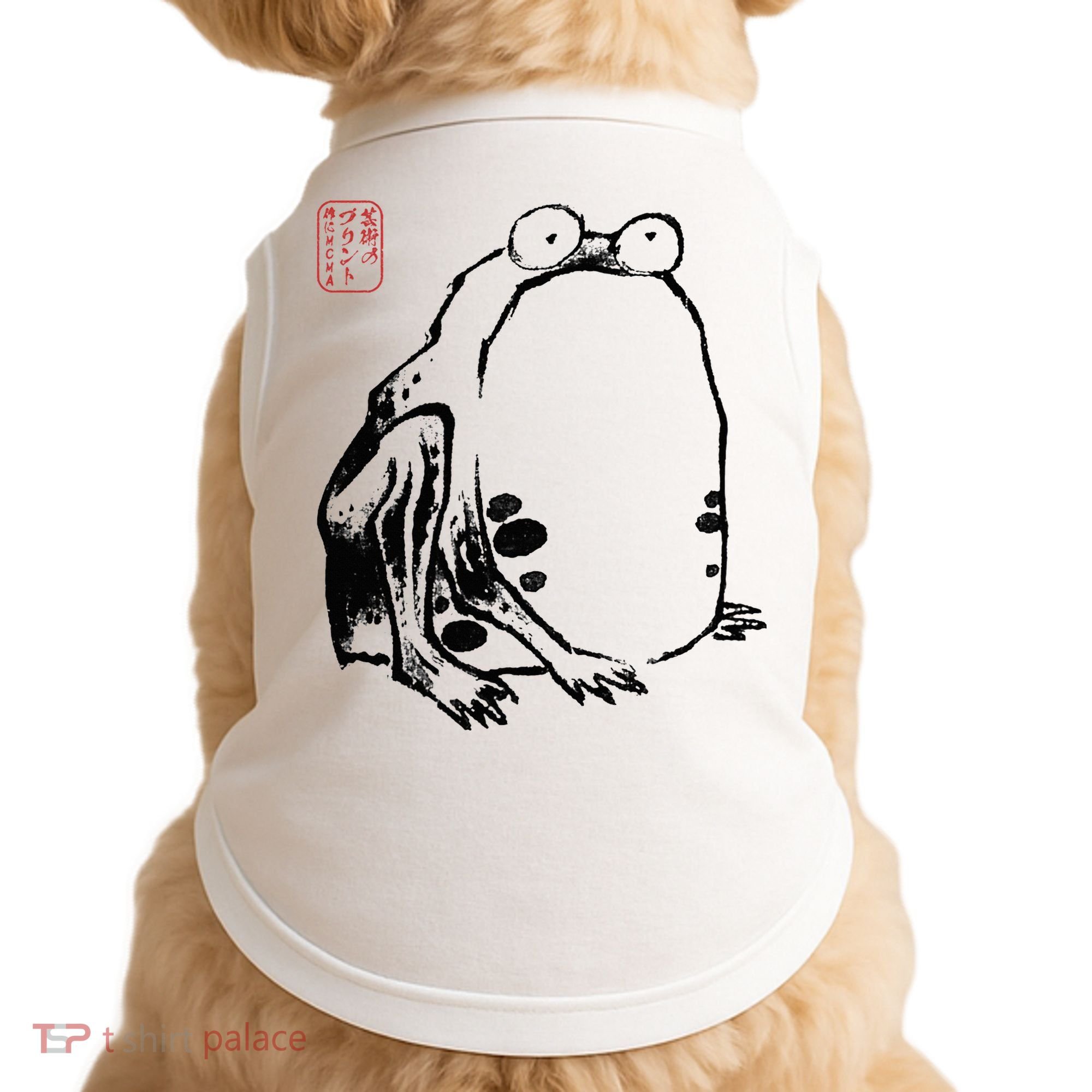 Japanese Grumpy Frog Ukiyoe Anime Japanese Doggie Tank
