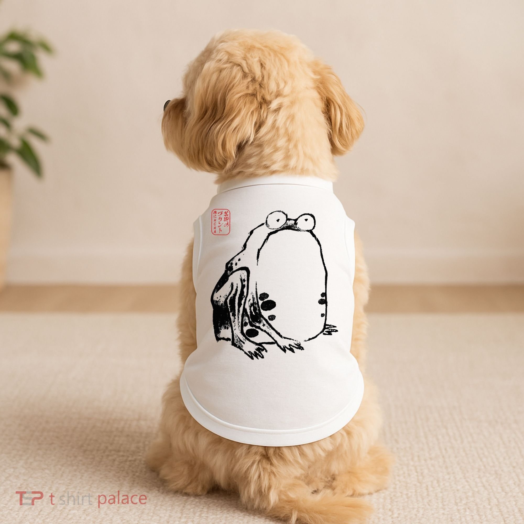Japanese Grumpy Frog Ukiyoe Anime Japanese Doggie Tank