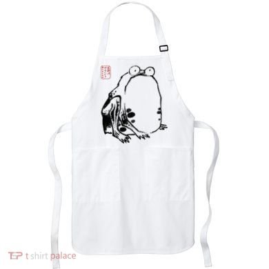 Japanese Grumpy Frog Ukiyoe Anime Japanese Apron