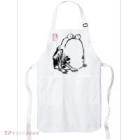 Japanese Grumpy Frog Ukiyoe Anime Japanese Apron thumb 0