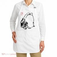 Japanese Grumpy Frog Ukiyoe Anime Japanese Apron thumb 2