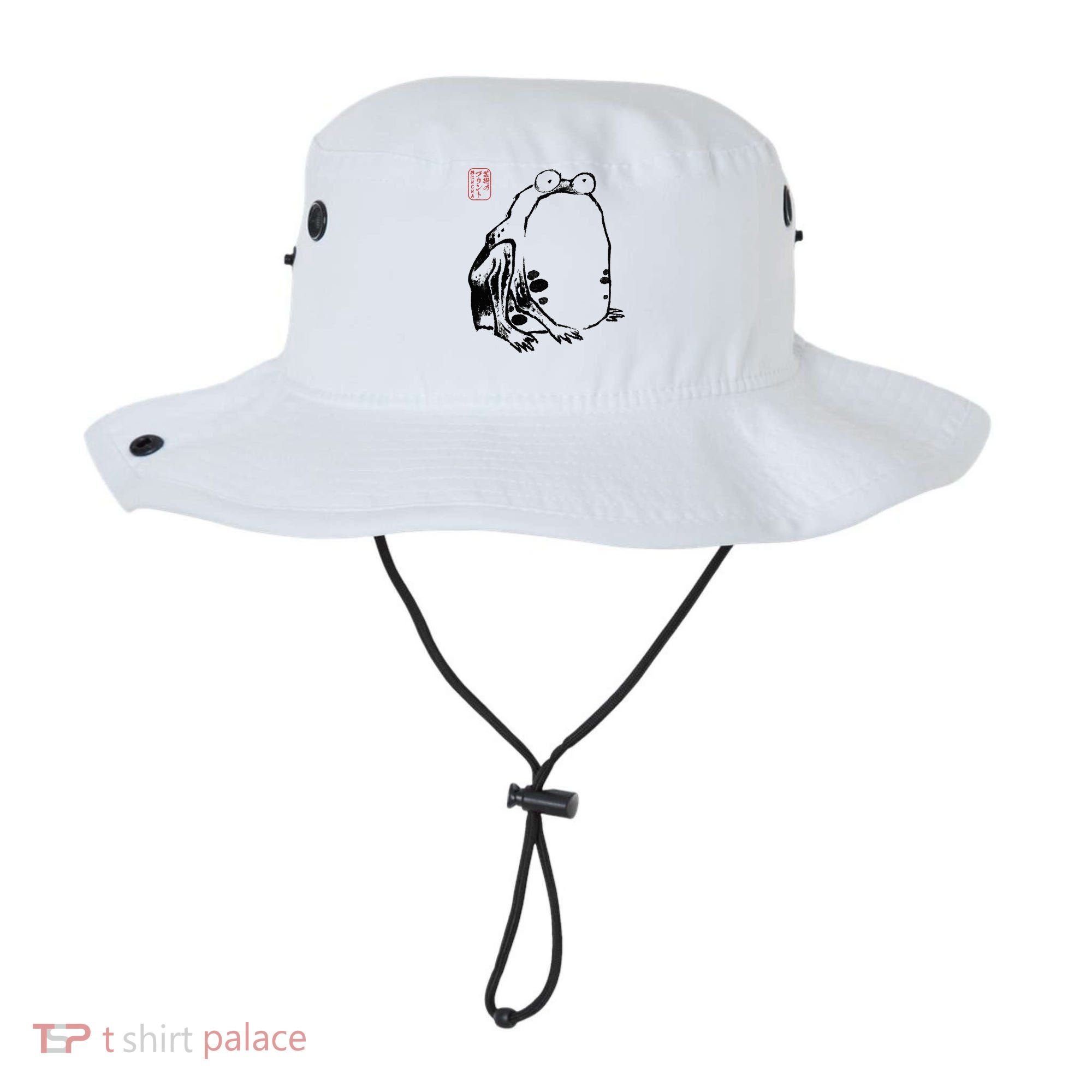 Japanese Grumpy Frog Ukiyoe Anime Japanese Bucket Hat
