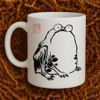 Japanese Grumpy Frog Ukiyoe Anime Japanese Coffee Mug thumb 2