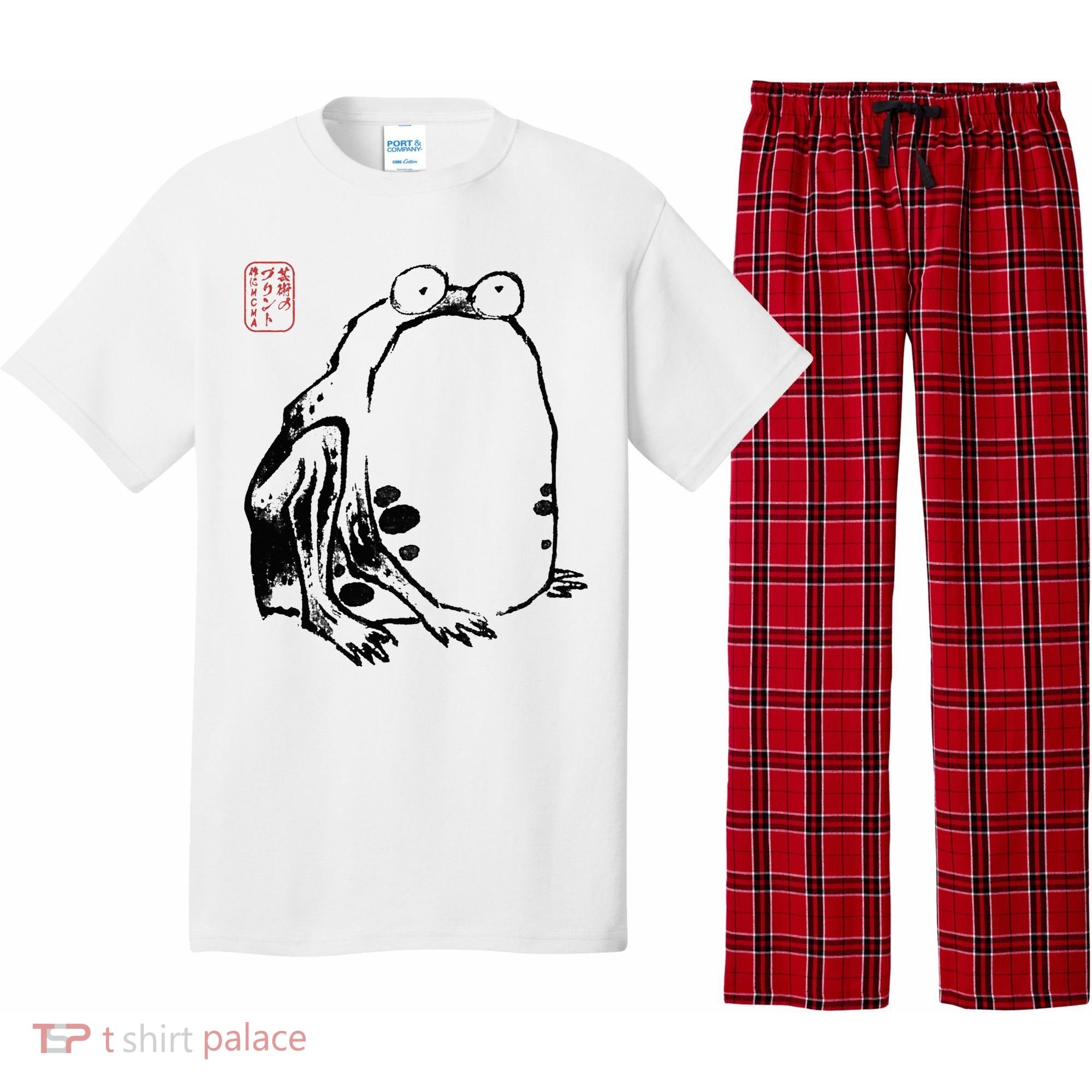 Japanese Grumpy Frog Ukiyoe Anime Japanese Pajama Set