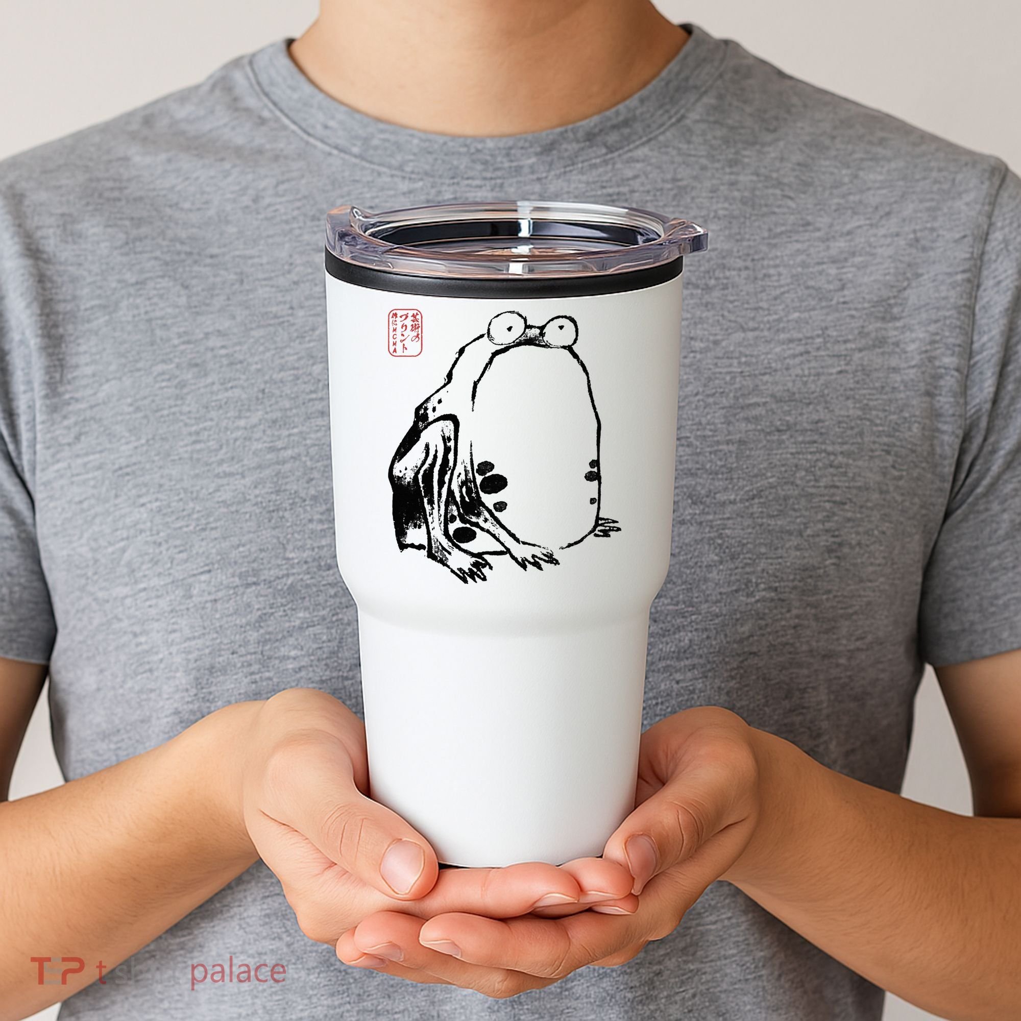 Japanese Grumpy Frog Ukiyoe Anime Japanese Tumbler