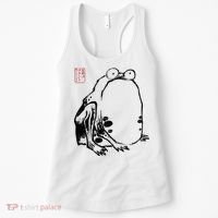 Japanese Grumpy Frog Ukiyoe Anime Japanese Women's Tank Top thumb 0