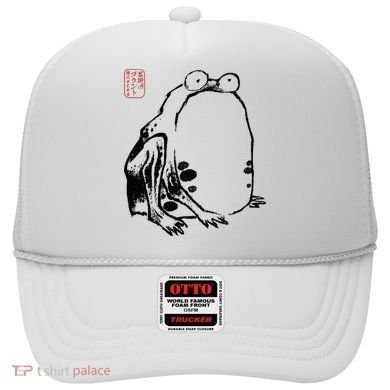 Japanese Grumpy Frog Ukiyoe Anime Japanese Hat