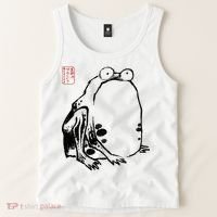 Japanese Grumpy Frog Ukiyoe Anime Japanese Tank Top thumb 2