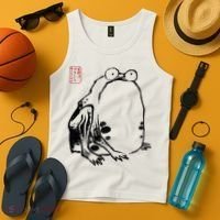 Japanese Grumpy Frog Ukiyoe Anime Japanese Tank Top thumb 4