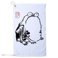 Japanese Grumpy Frog Ukiyoe Anime Japanese Golf Towel thumb 0