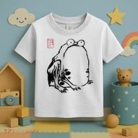 Japanese Grumpy Frog Ukiyoe Anime Japanese Toddler T-Shirt thumb 3