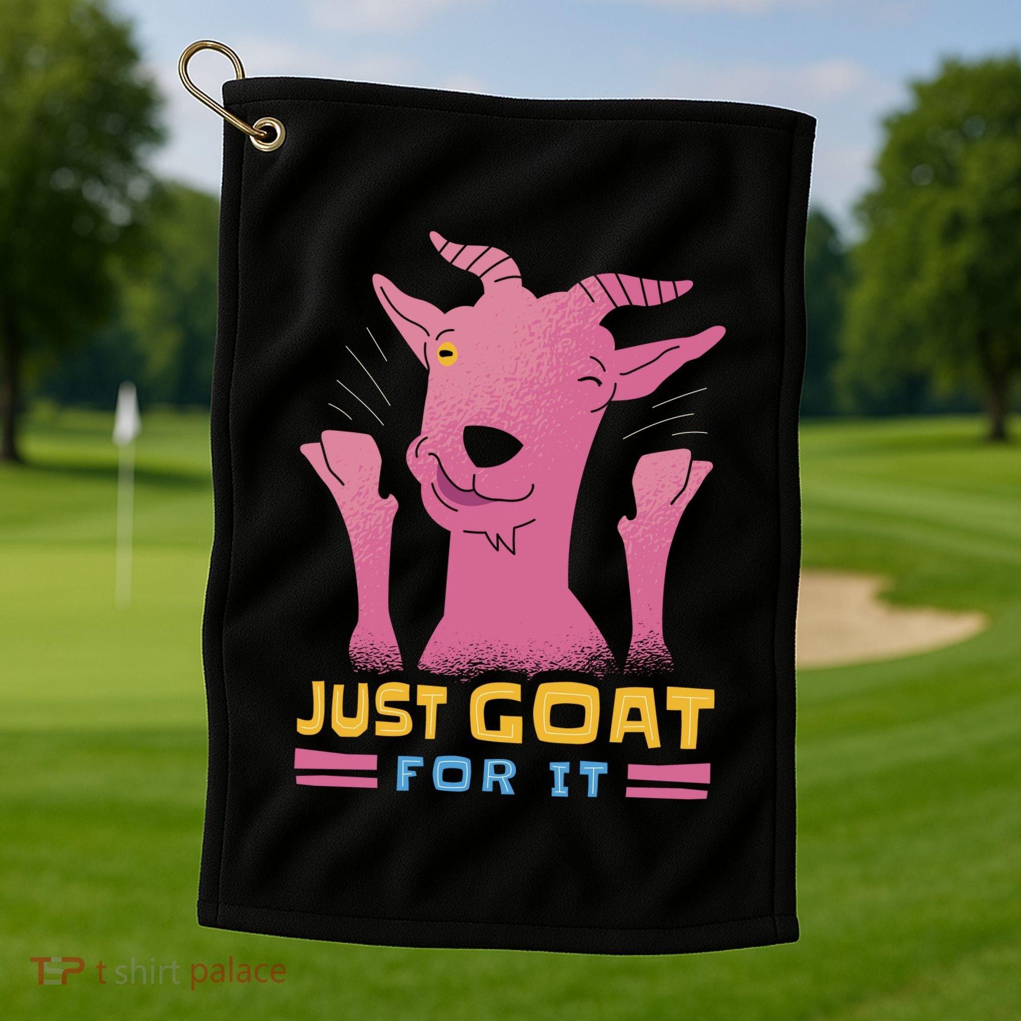 Just Goat For It Golf Towel