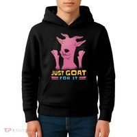 Just Goat For It Kids Hoodie thumb 4