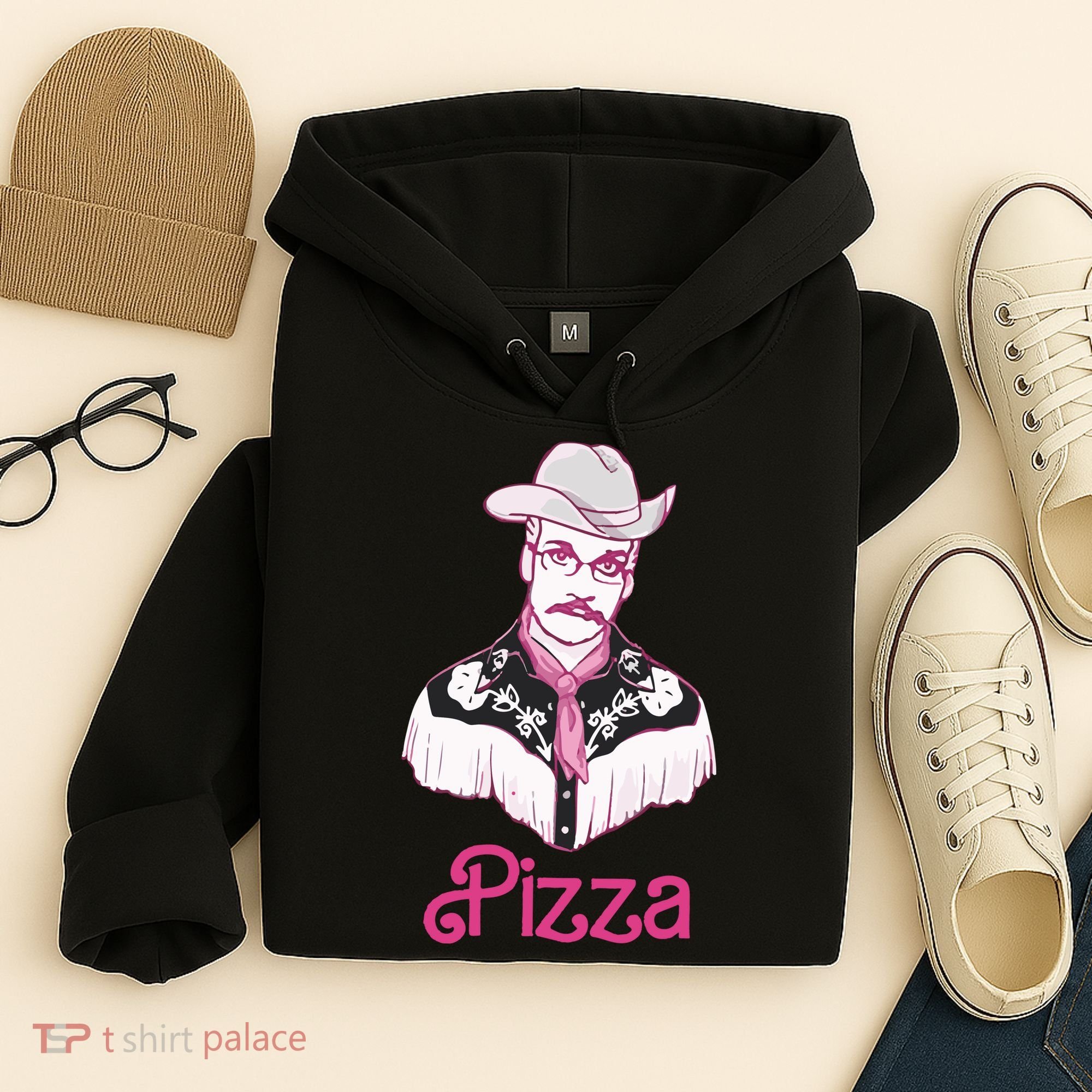 John Green Hes Just John Pizza Hoodie
