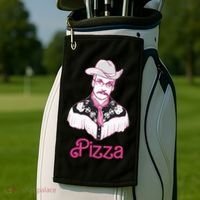 John Green Hes Just John Pizza Golf Towel thumb 2