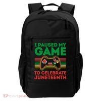 Juneteenth Gamer I Paused My Game To Celebrate Juneteenth Backpack thumb 0