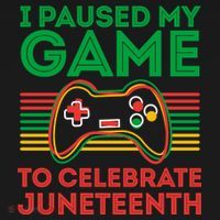 Juneteenth Gamer I Paused My Game To Celebrate Juneteenth Baby Bodysuit thumb 2