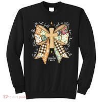 Jesus God Is Within Her Coquette Christian Faith Sweatshirt thumb 0